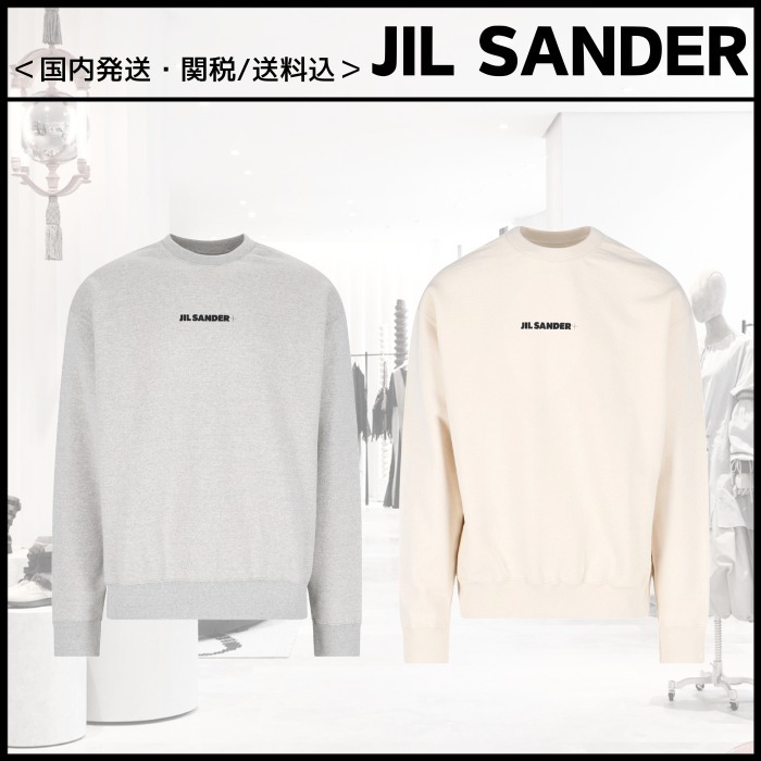 VIP価格【JIL SANDER】コットン クルーネックスウェットシャツ