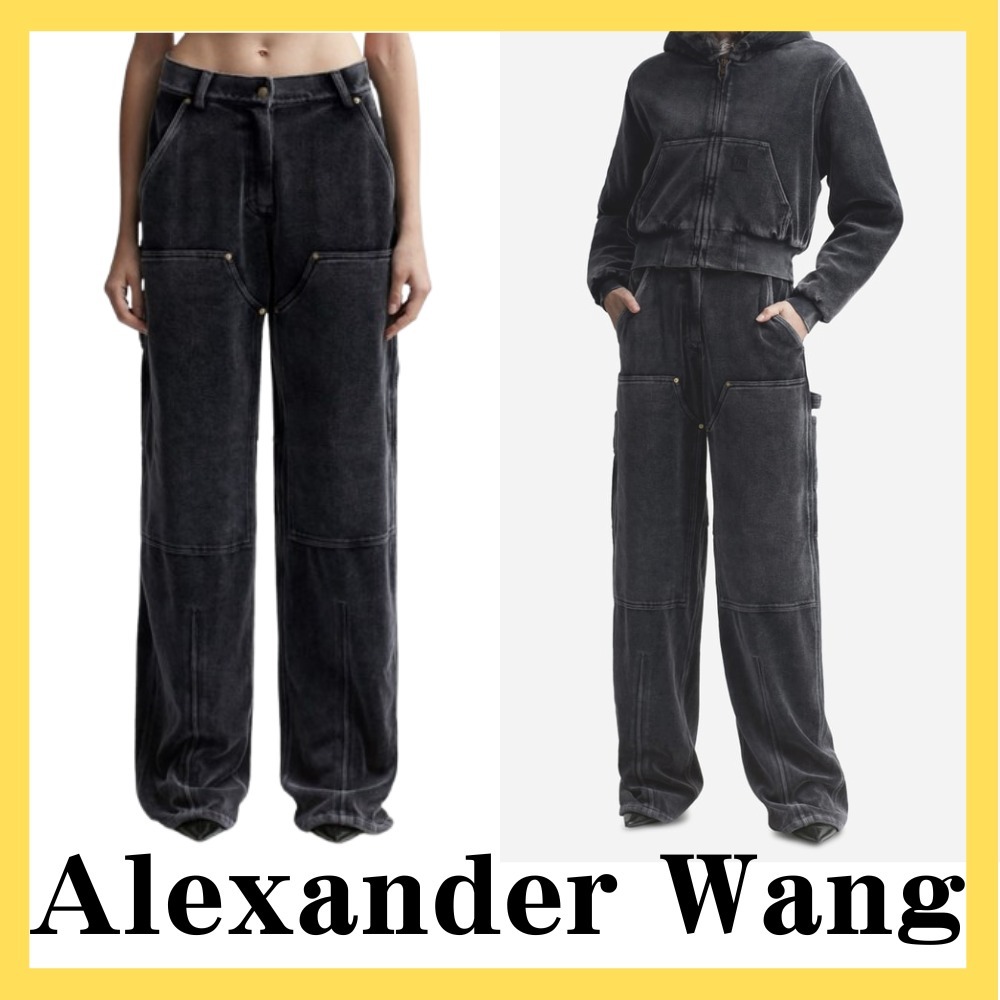 alexanderwang☆関税込み☆クラッシュベロアワークウェアパンツ
