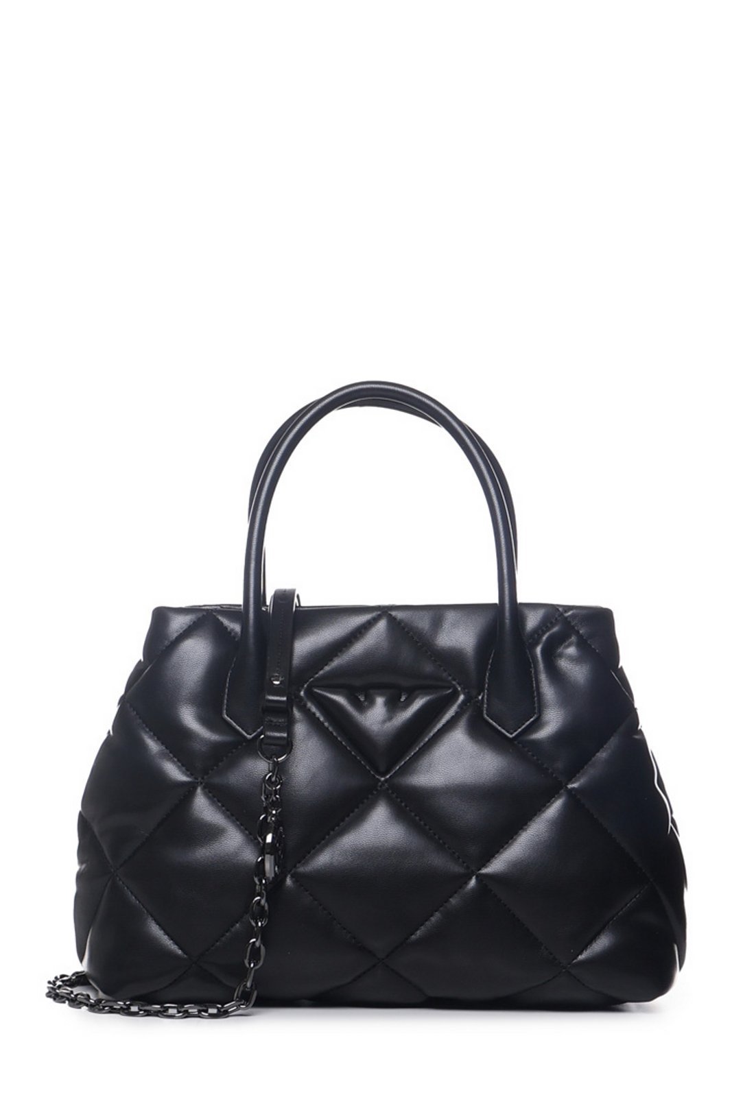 EMPORIO ARMANI キルティング ジップ トートバッグ