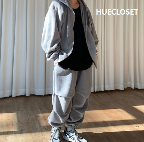 パーカー・フーディ HUECLOSET Fleece Set Hood Zip-Up SE392