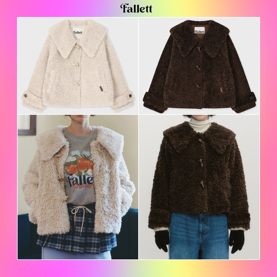 【Fallett】韓国人気★ Soft Fur Duffle Coat