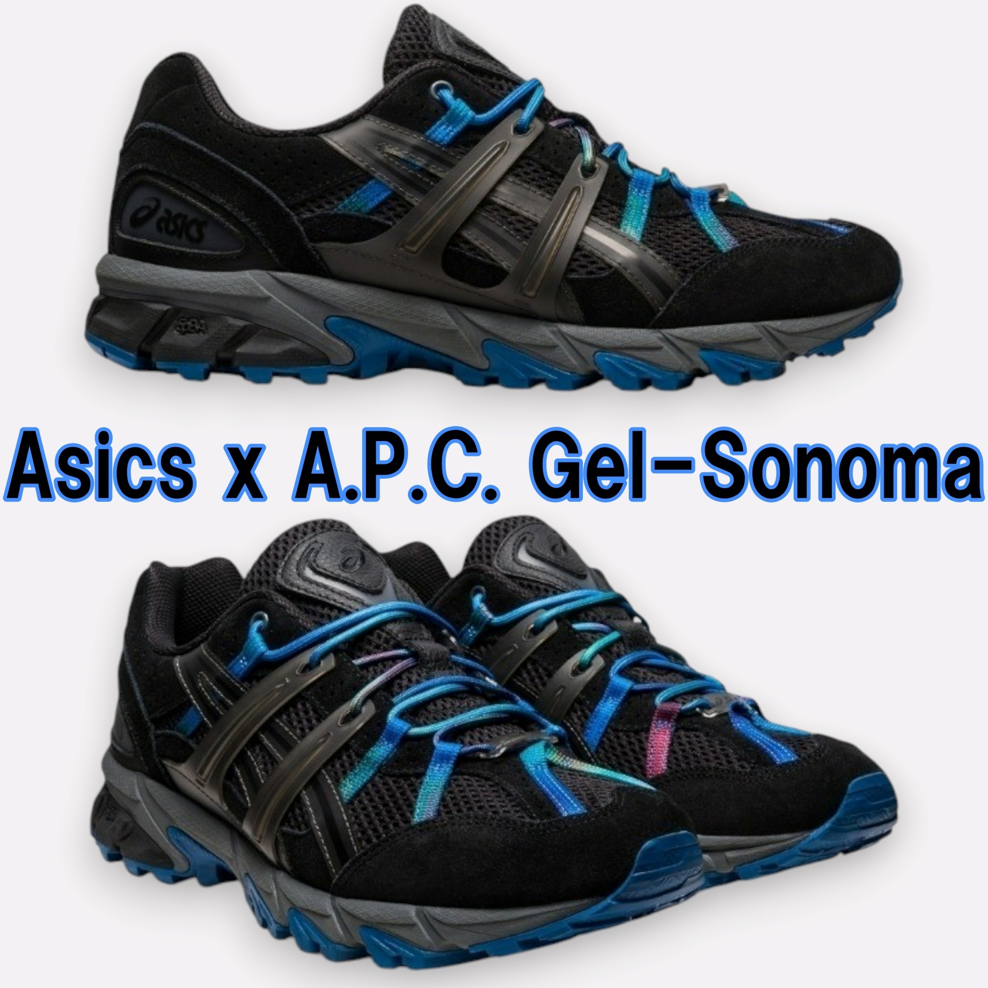 関税送料込み【ASICS】A.P.C.コラボ ローカットスニーカー
