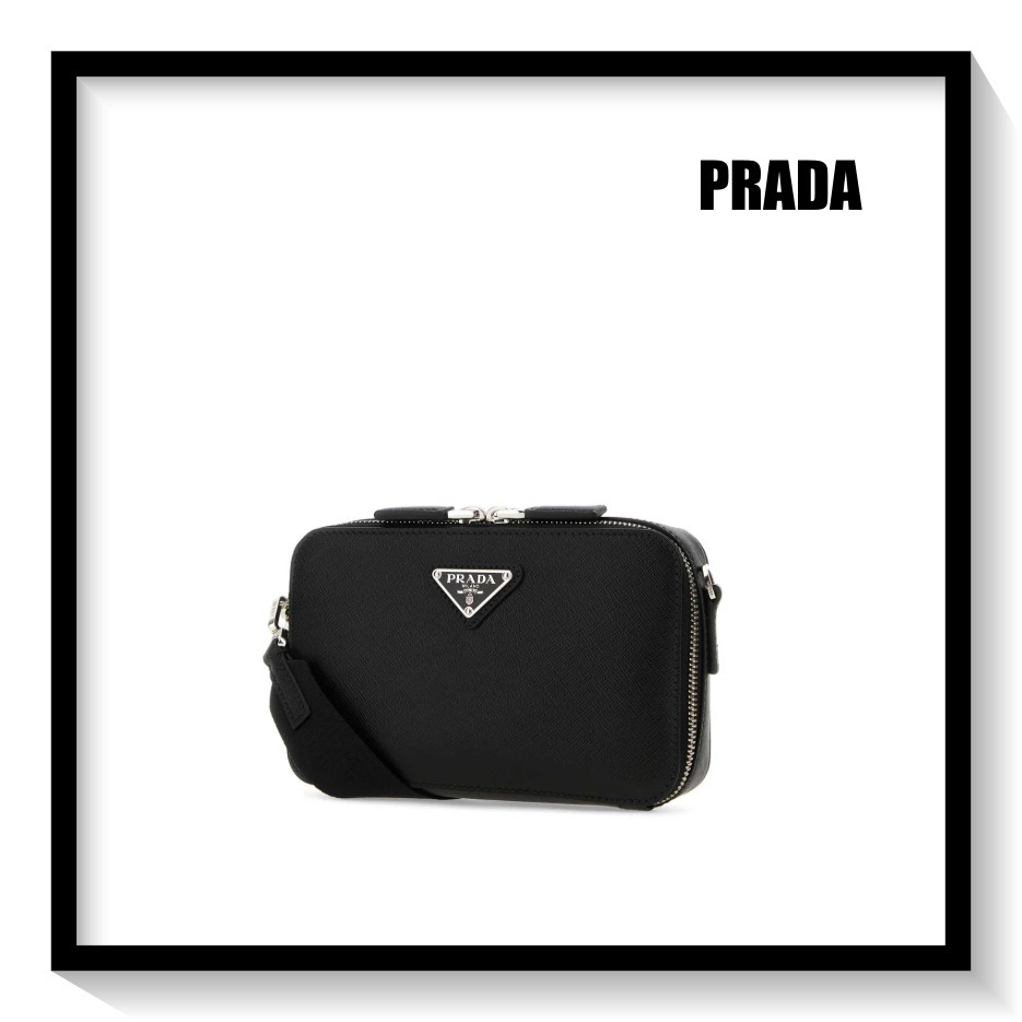 ★PRADA★ ジップ スモール ショルダーバッグ ♪ブラック♪