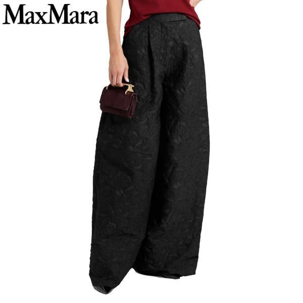 MAX MARA マックスマーラ ワイドレッグパンツ ブラック