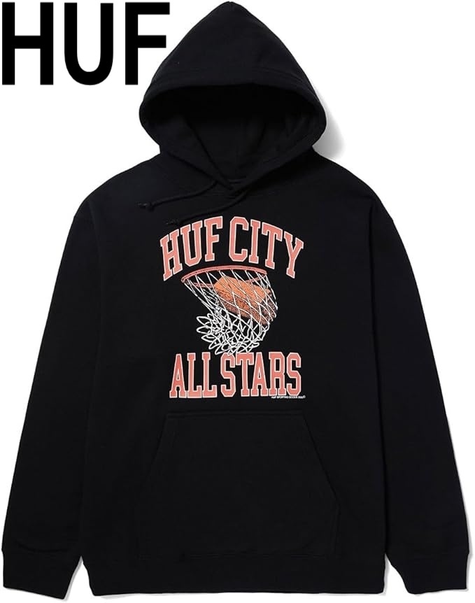 HUF Swish Pullover Hoodie Black パーカー