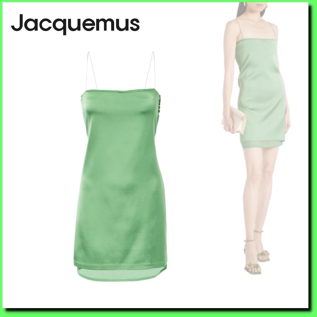 ■Jacquemus エリカ サテン ミニドレス