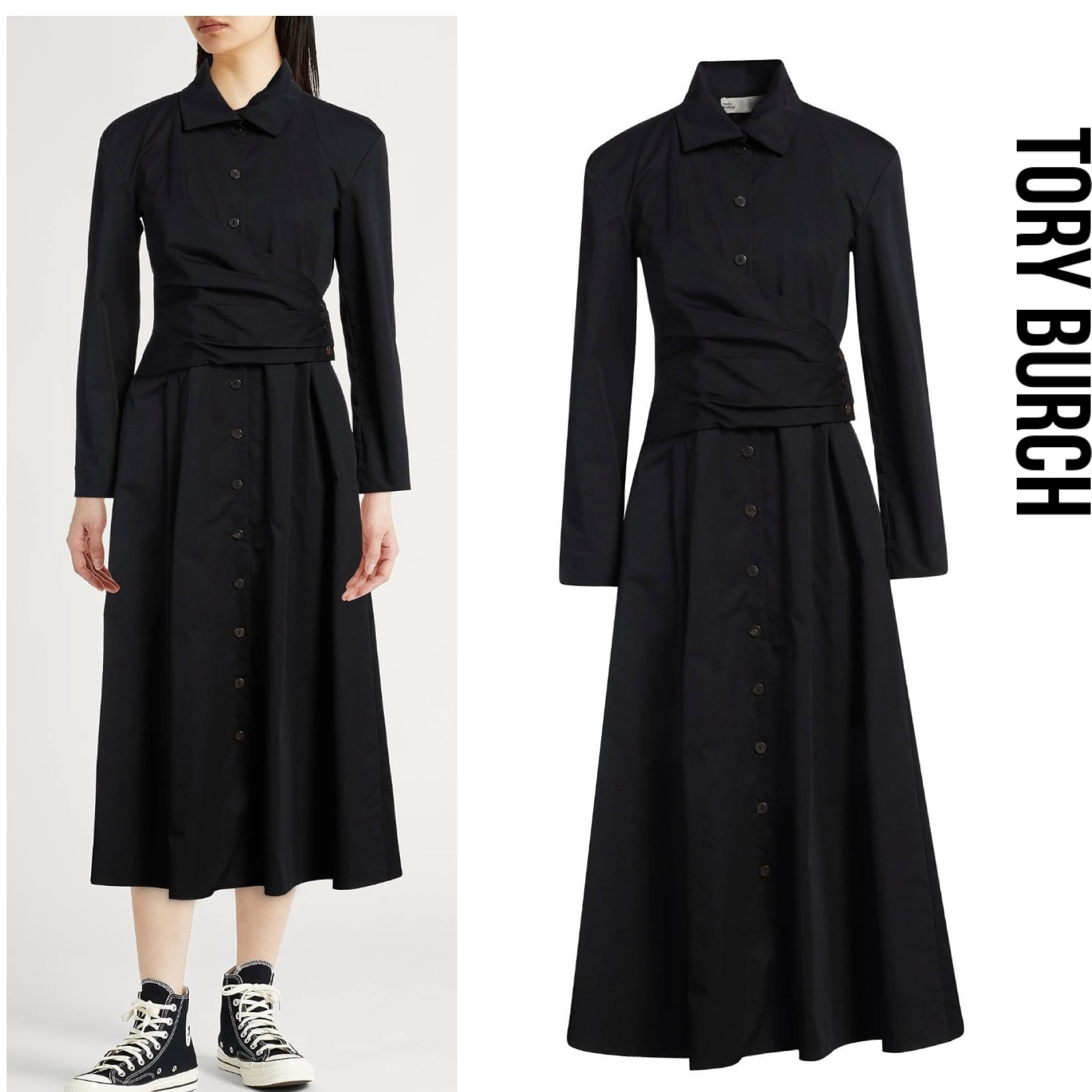送料関税込み☆TORY BURCH シャツワンピース