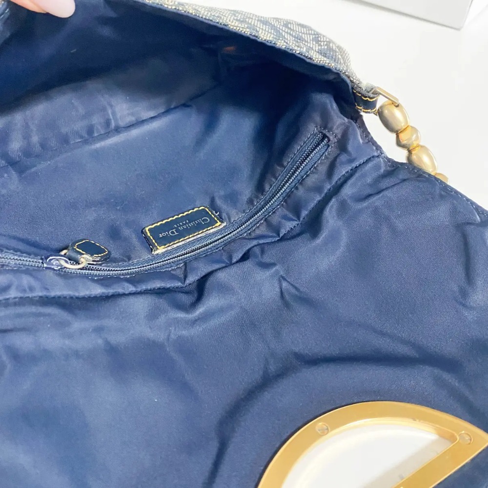 【ヴィンテージ】Rank:A☆Dior Navy Malice ショルダーバッグ BUYMA VINTAGE 中古 【ヴィンテージ】Rank:A☆Dior Navy Malice