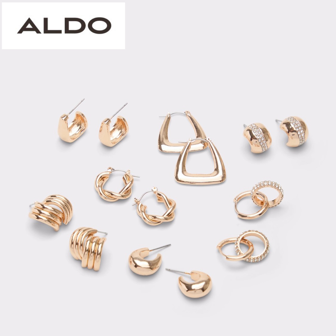 [ALDO] Chicdays イヤリング ピアス ゴールド 7個セット