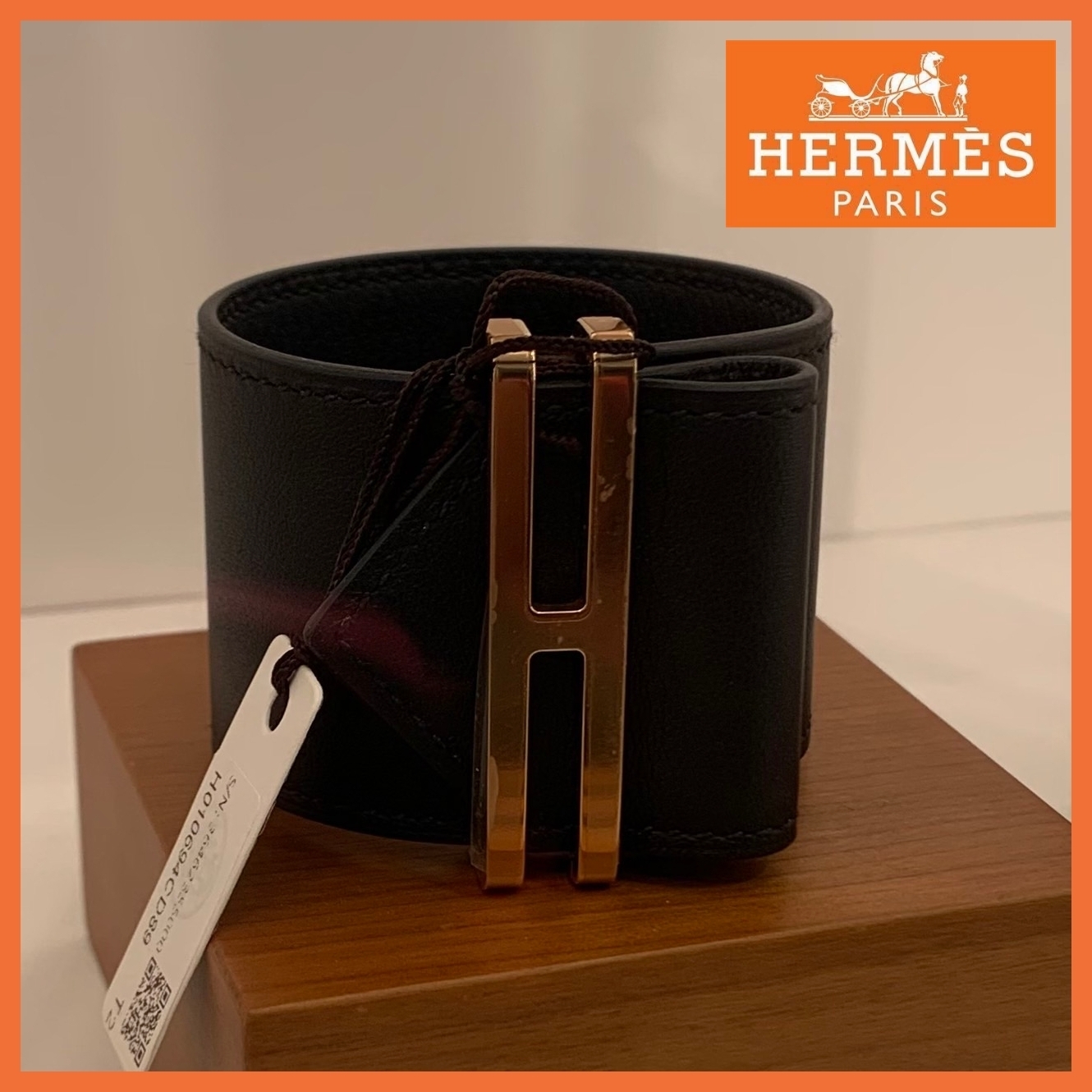 〈手元に彩りを添えて♪〉HERMES Elanカフブレスレット