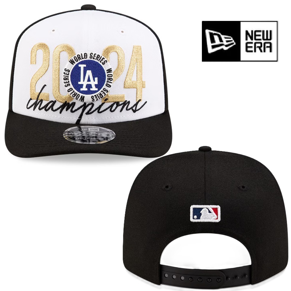 New Era ワールドシリーズ制覇 ドジャース Stretch-Snap Hat