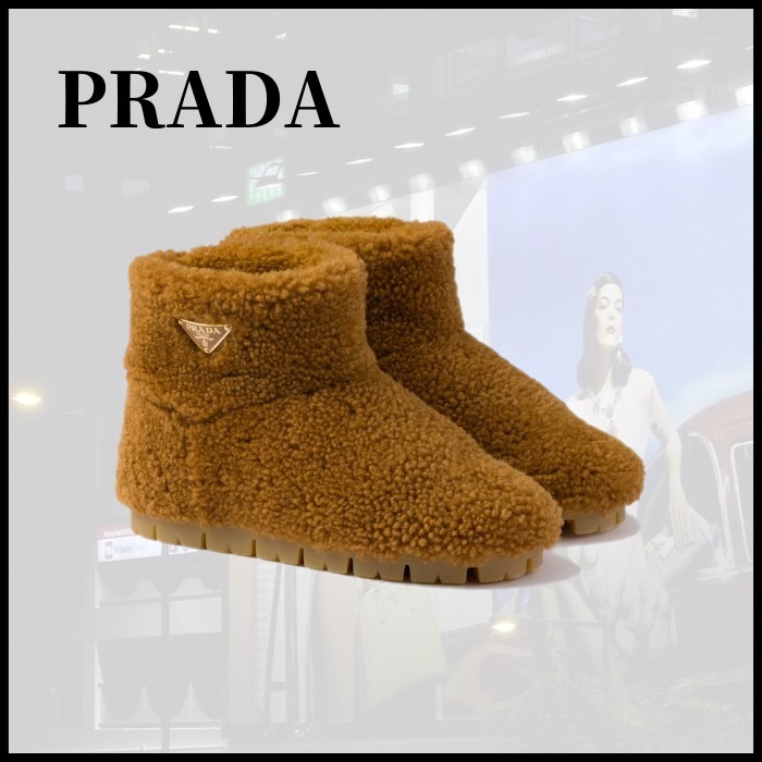 ■PRADA プラダ シアリング ブーティー