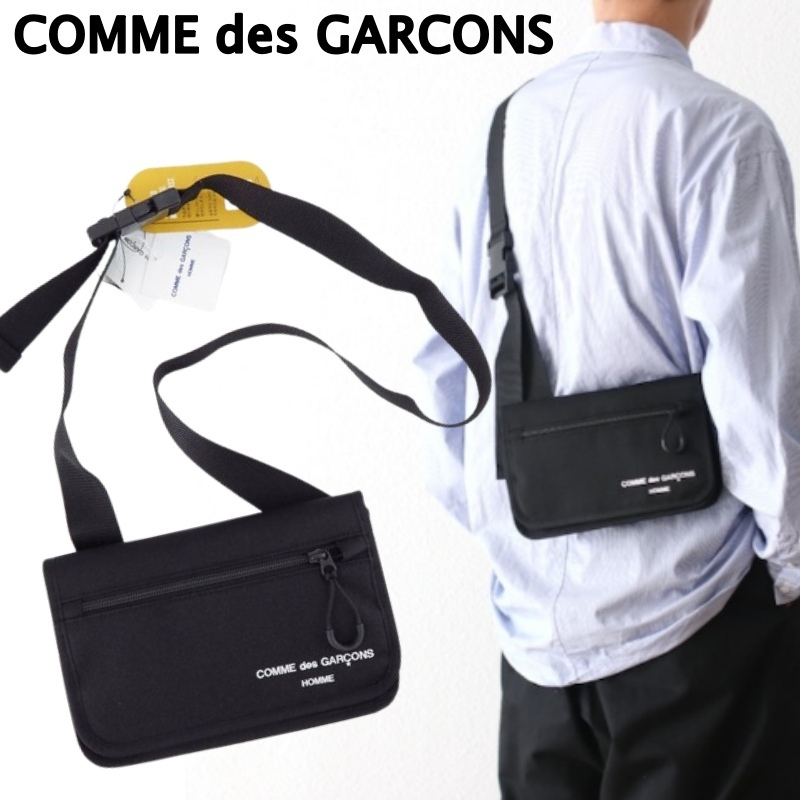 COMME des GARCONS 使いやすい☆コーデュラナイロン ロゴ バッグ