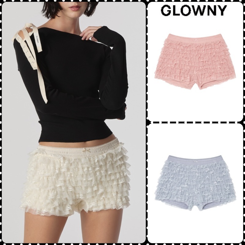 【GLOWNY】★韓国人気★ POLLY LACE BLOOMER SHORTS ★4 COLOR