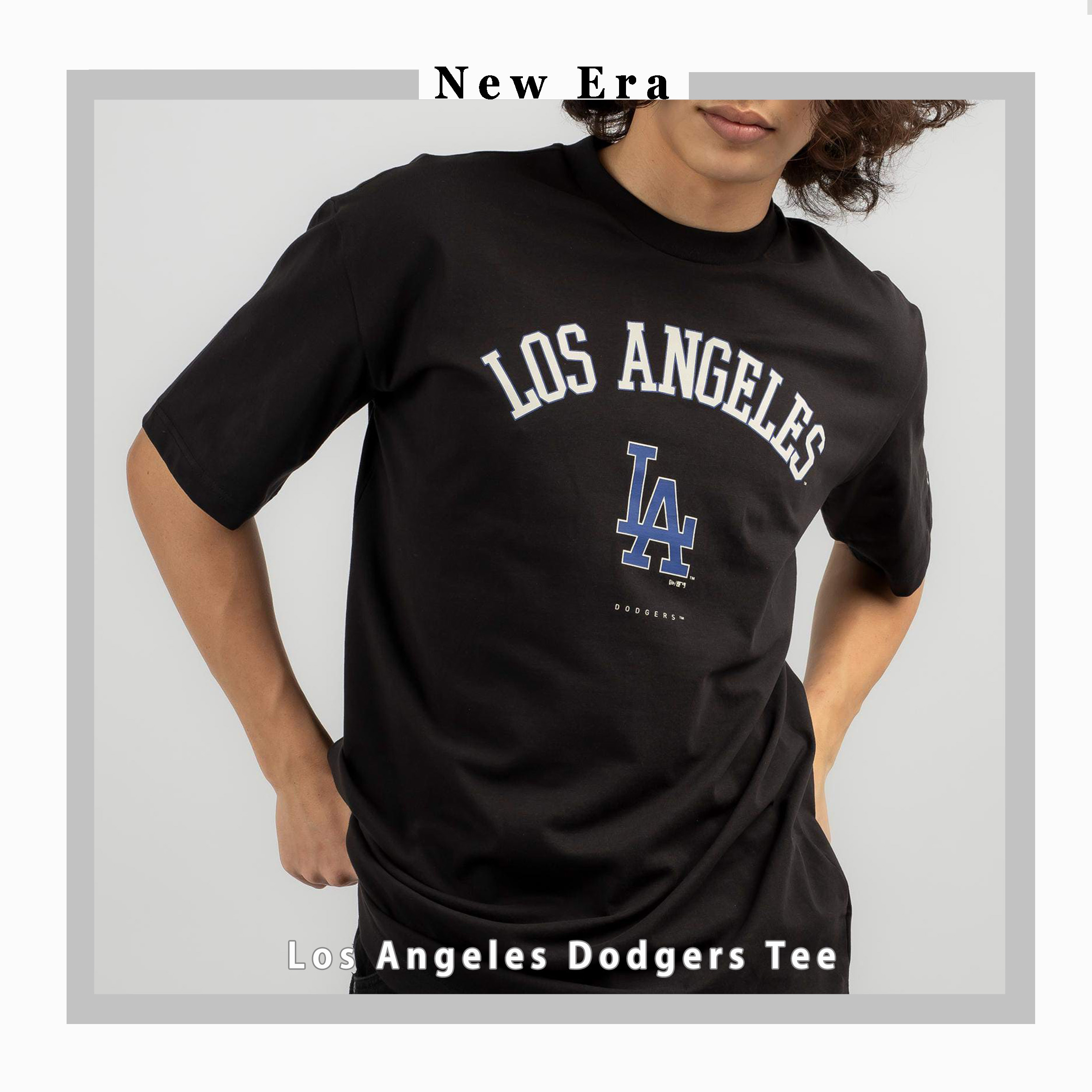 【New Era】LA Tee -Black- ニューエラ LAドジャース Tシャツ