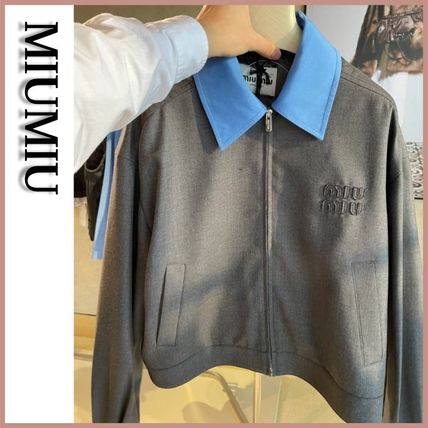 予約販売 スタイリッシュな逸品》【miumiu】ブルゾン ジャケット (MiuMiu ジャケット・アウター