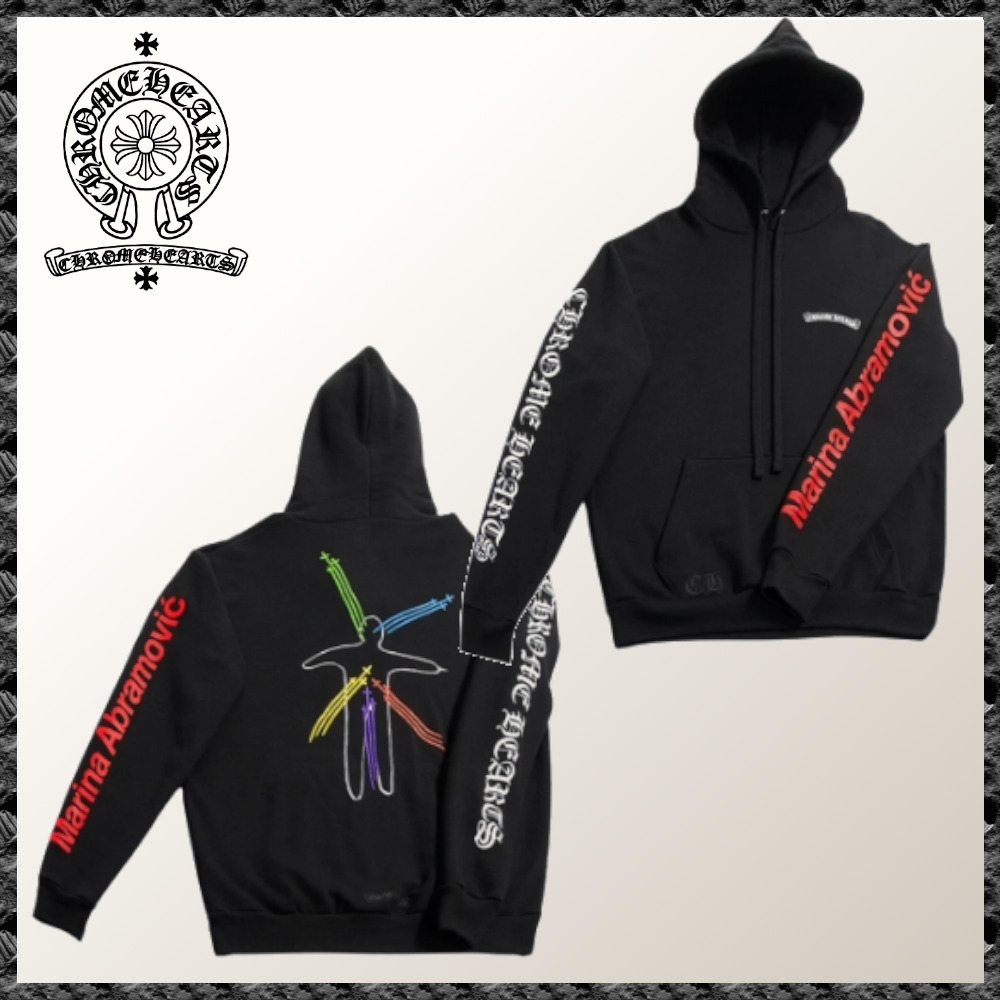 Chrome Hearts × Abramovic◆CH Plus Abramovic Black パーカー