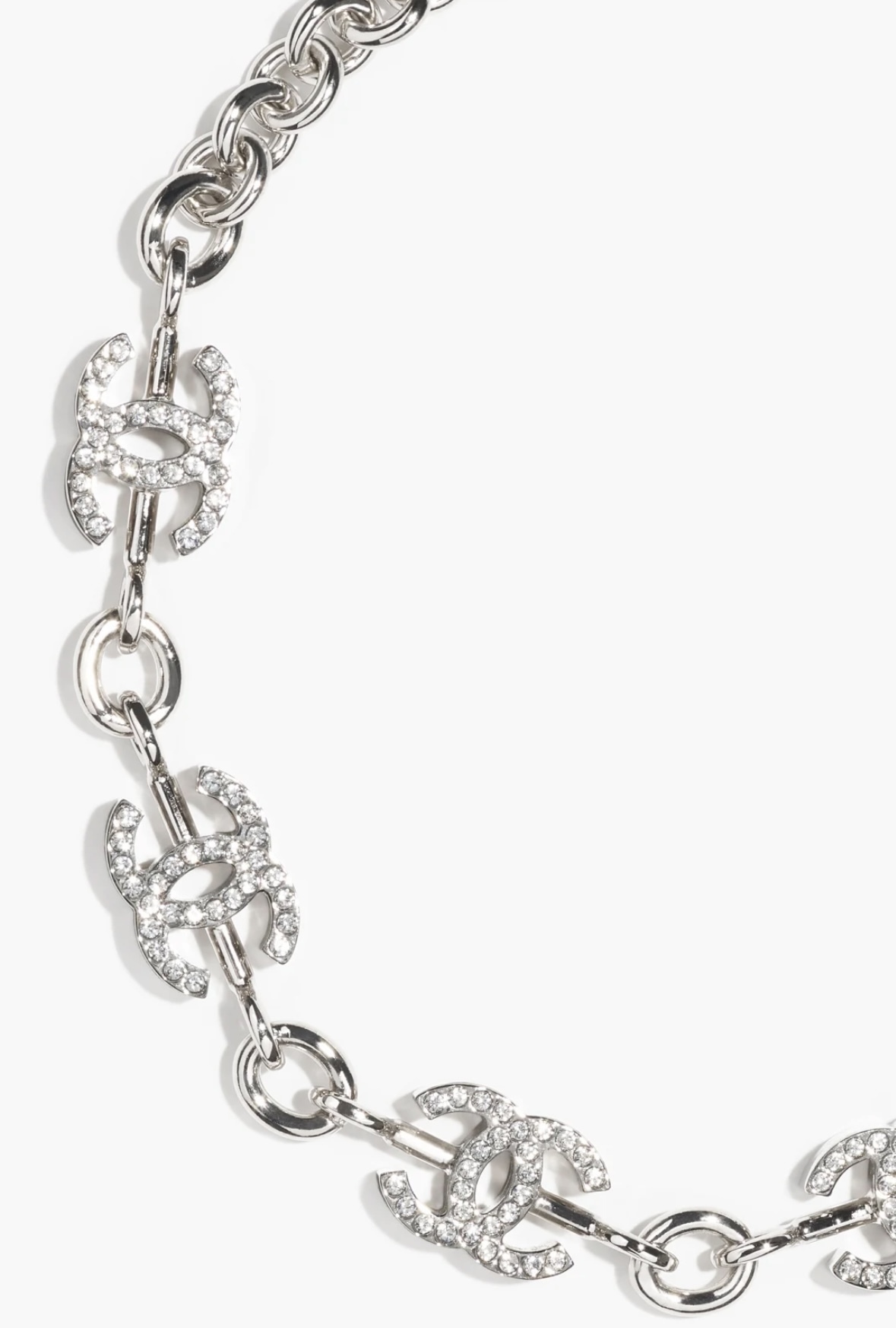 首元に輝き♪】CHANEL チョーカー ネックレス CCロゴ シルバー