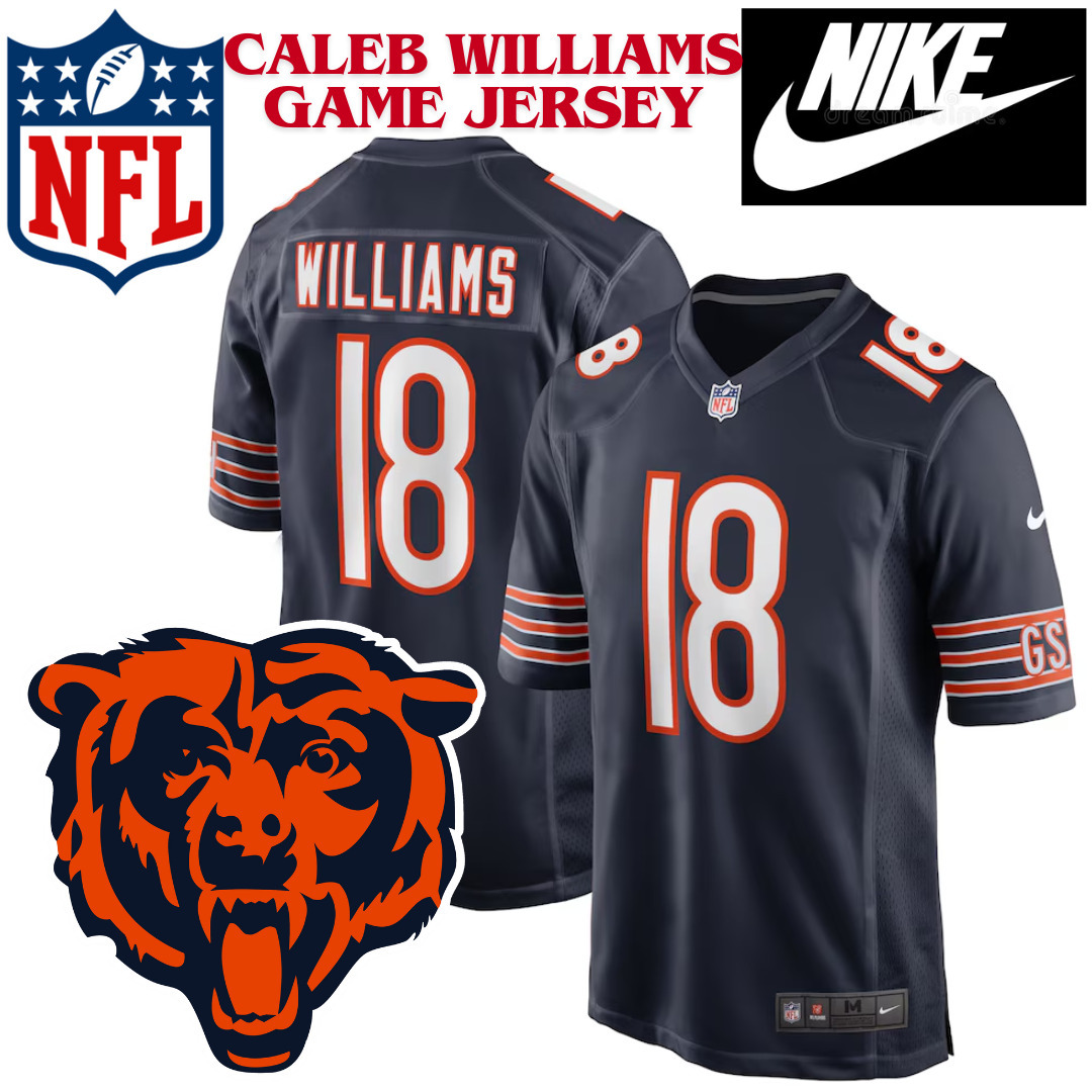 【US限定】NIKE Chicago Bears Caleb Williams Home Jersey