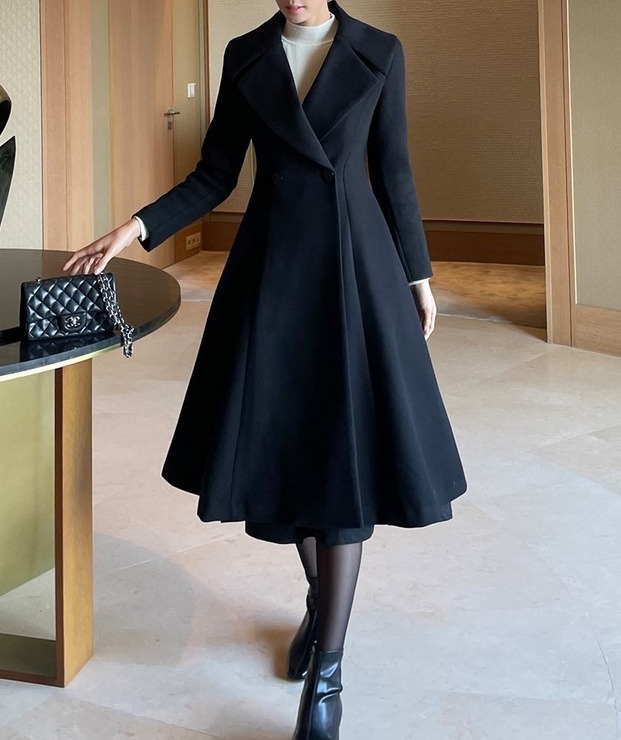 コート I AM MARI Saint color flare long coat 4BNY434