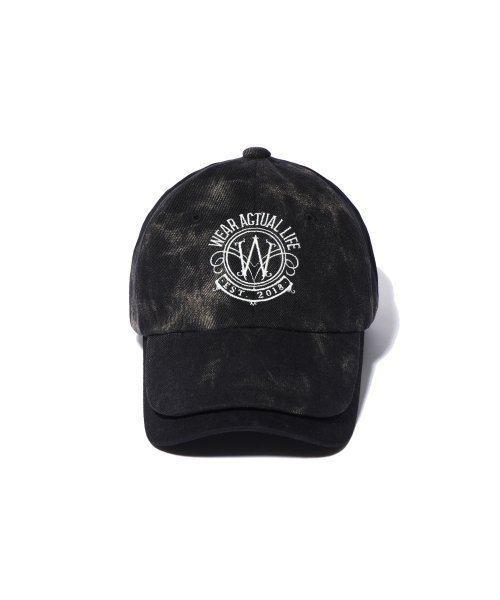 ハット WOOALONG Circular layered ball cap BLACK WE2AAC108BK