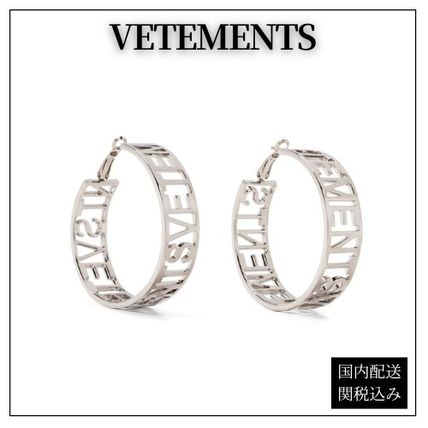 VETEMENTS ヴェトモン ロゴ フープピアス