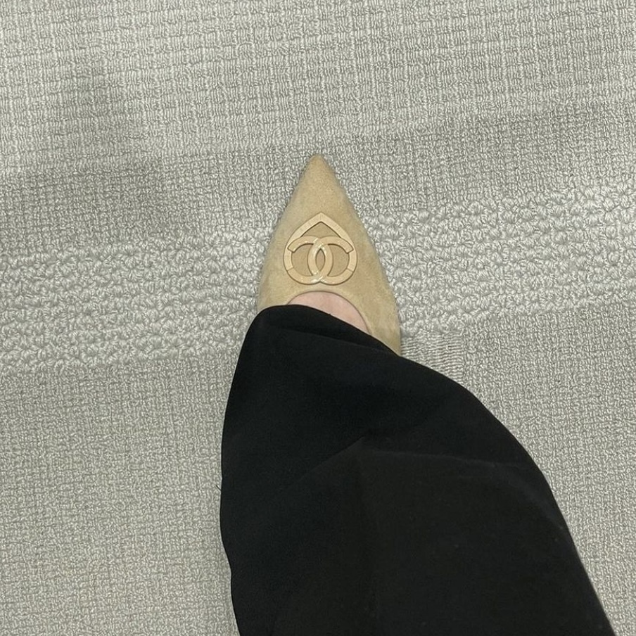 エレガント【CHANEL】シャネルパンプス ハートCCロゴ エレガント【CHANEL】シャネルパンプス ハートCCロゴ