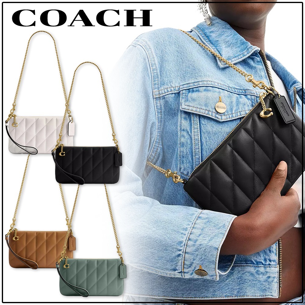 国内買付 ギフト【COACH】ポーチ バッグ キルティング