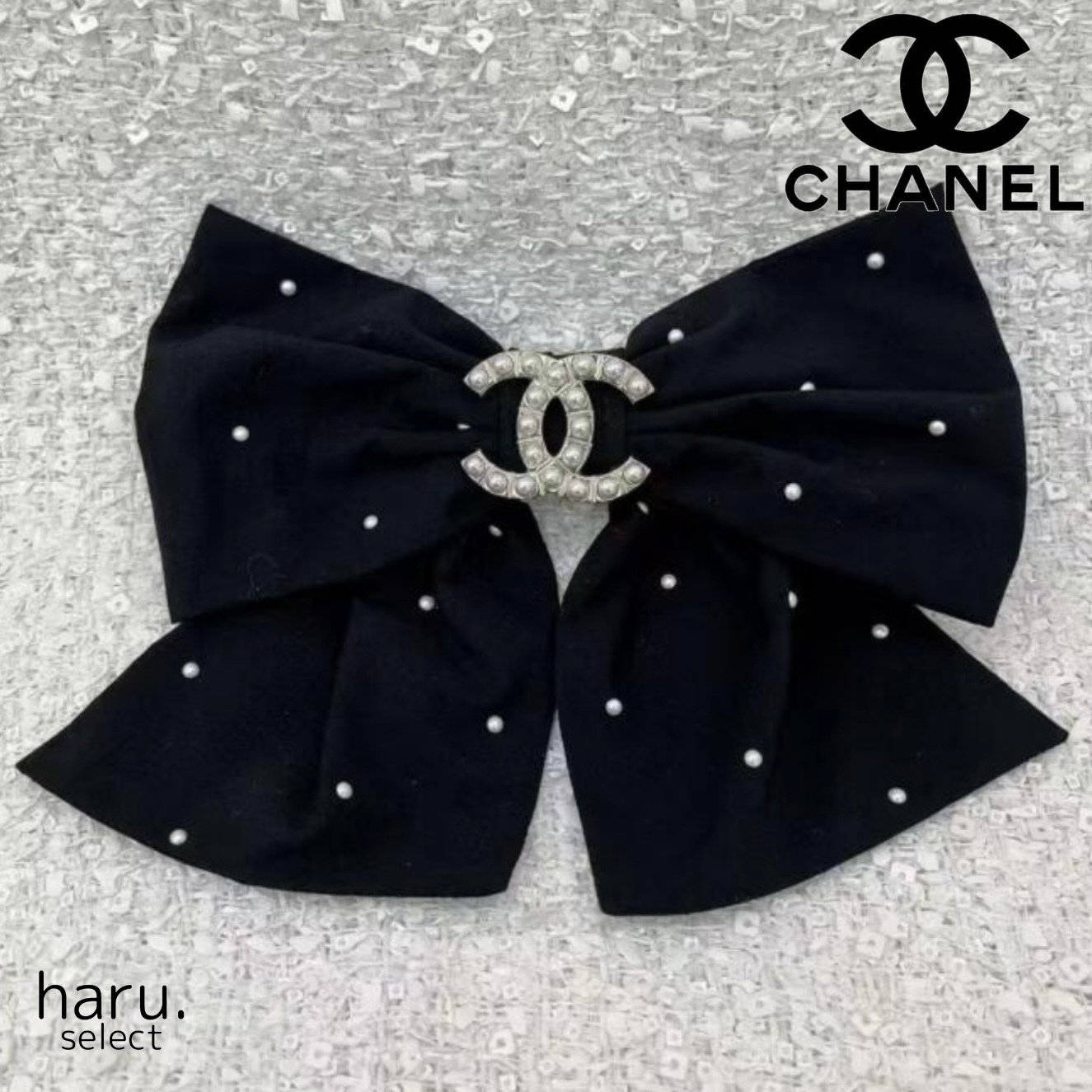 ◆上品でかわいい◆【CHANEL】リボン バレッタ ♡上品*可愛い♡【CHANEL】シャネル リボン バレッタ