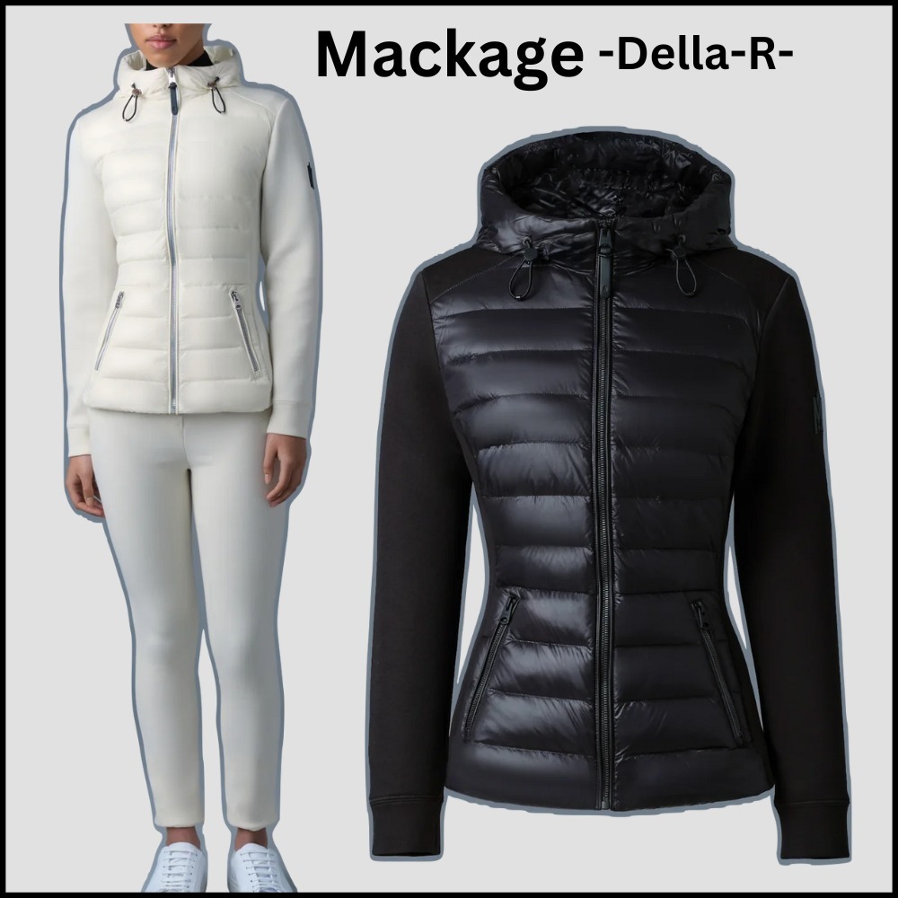★MACKAGE ★DELLA-R フード付きハイブリッドジャケット