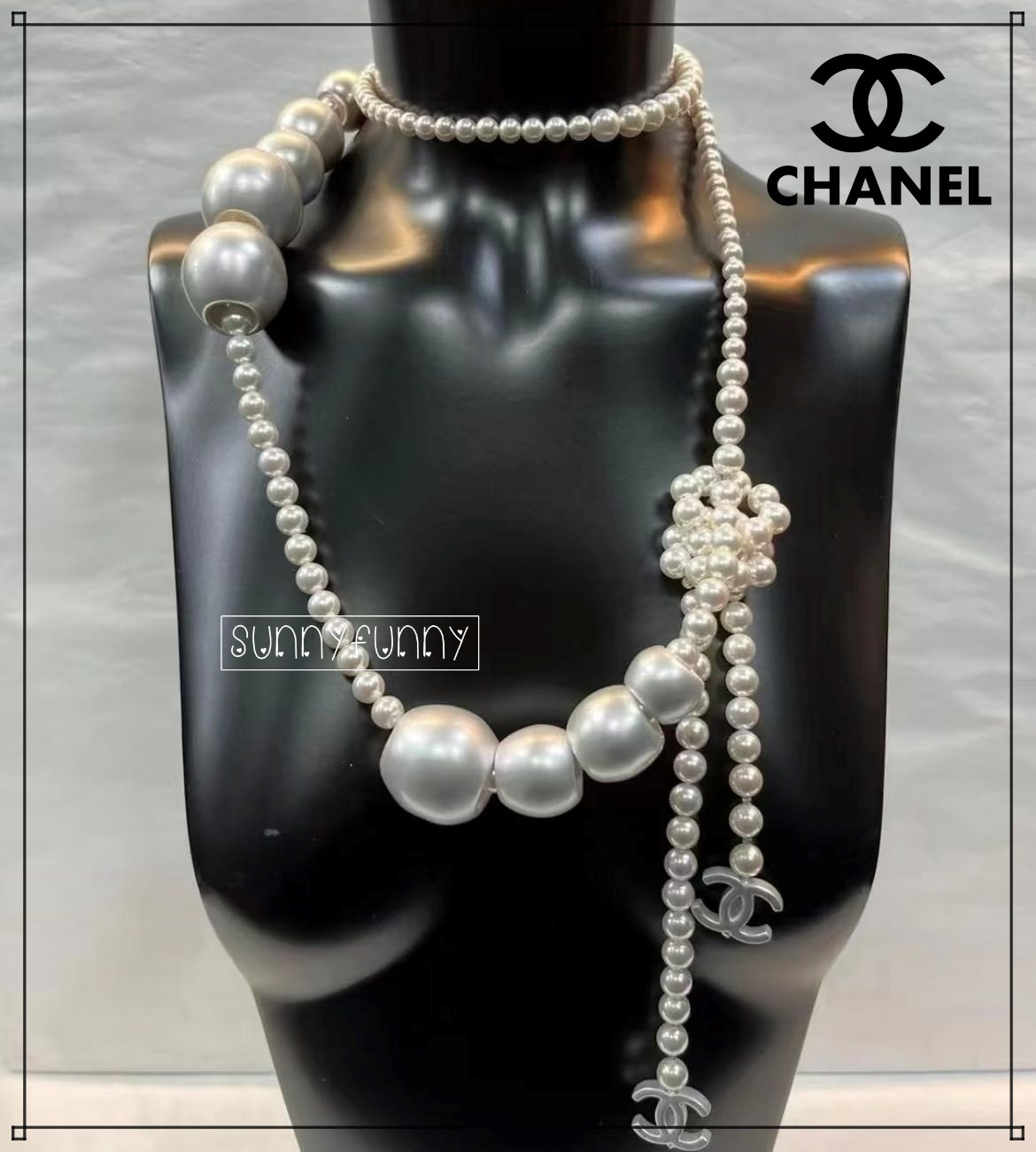 《25C★》CHANEL ロングネックレス パール 主役級