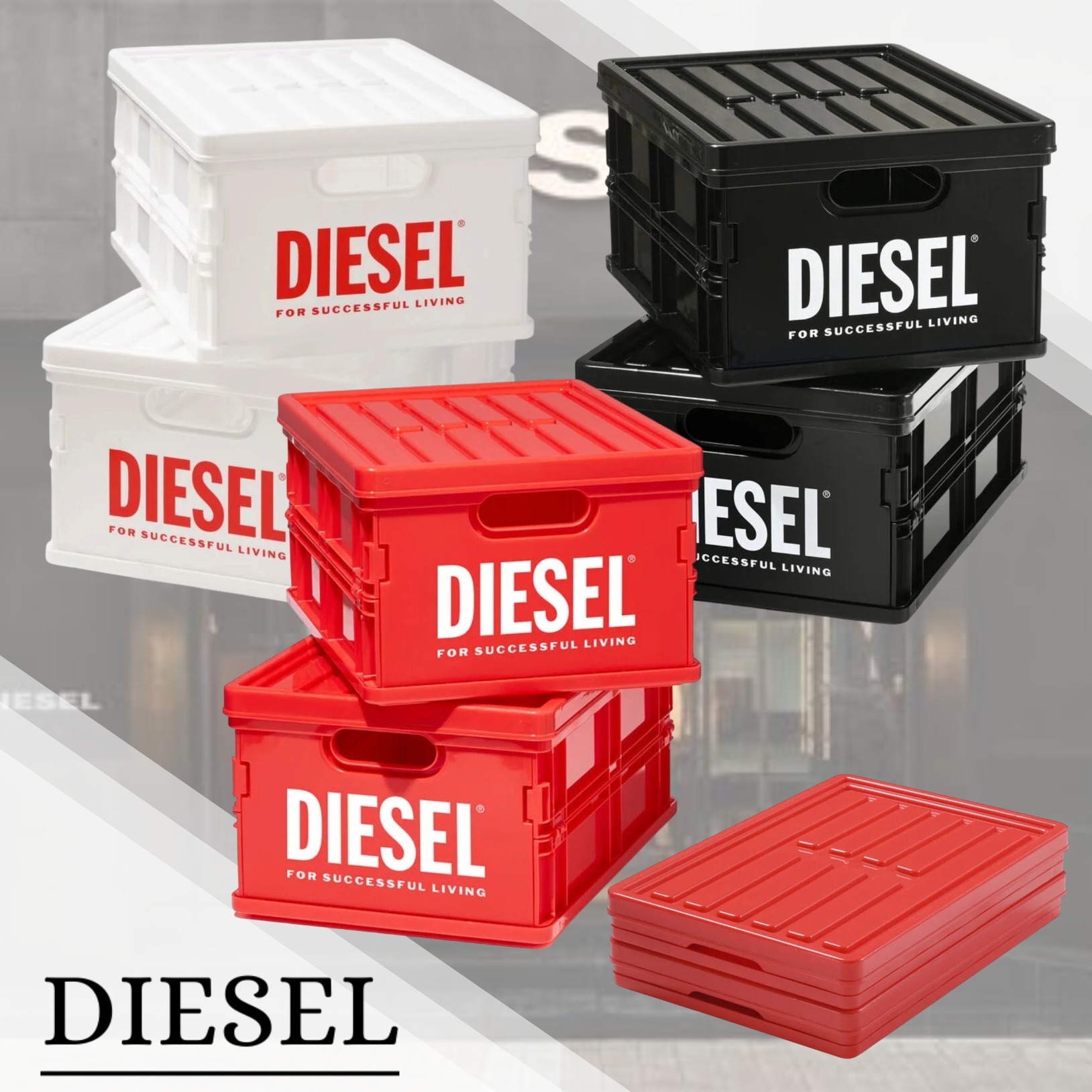 国内直営★ギフトに【DIESEL】CONTAINER BOX SET 2点セット
