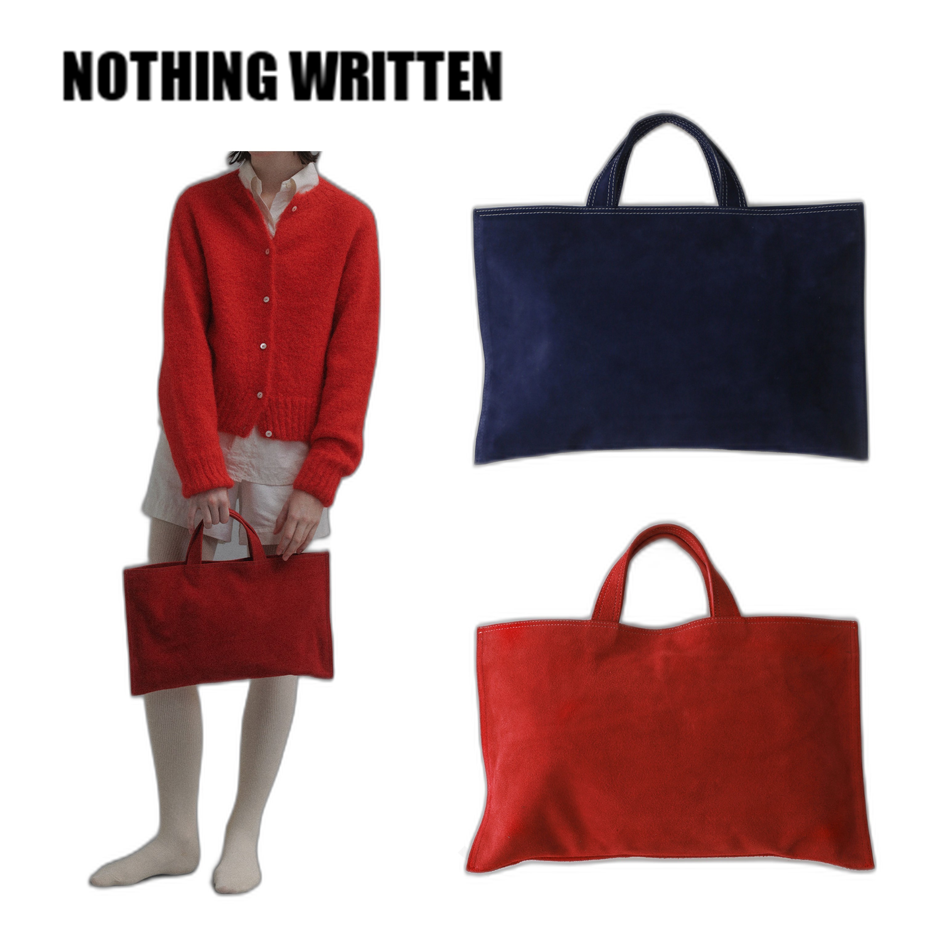 [NOTHING WRITTEN] Ravioli suede bag ☆送料込☆