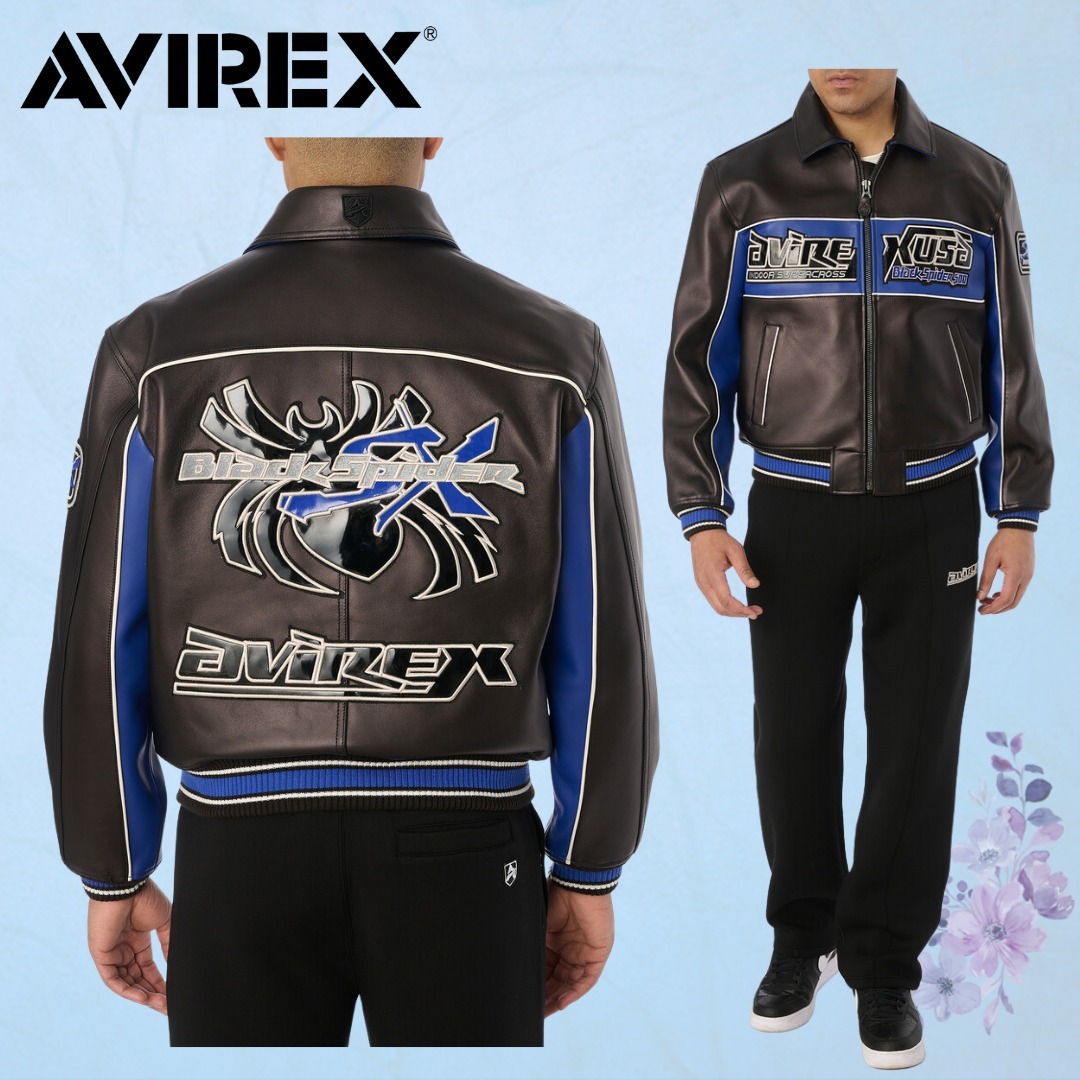 AVIREX アヴィレックス ブラック A-2 レザーフライトジャケット