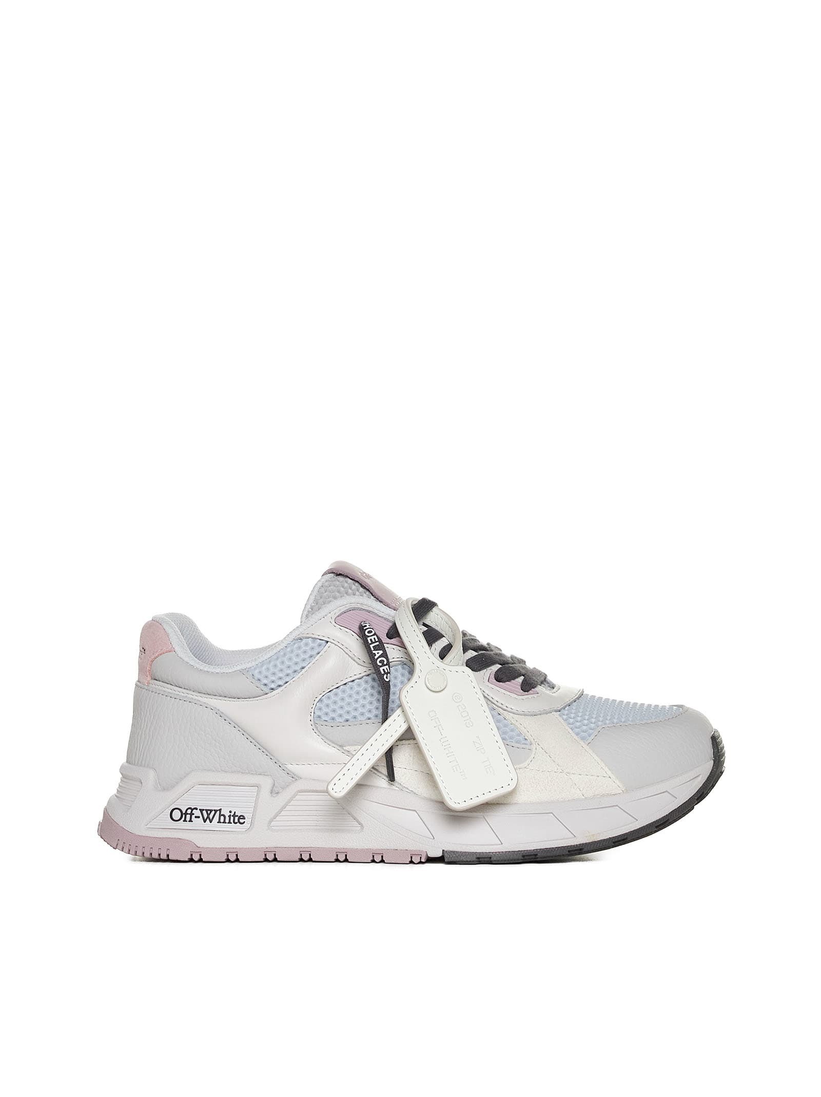 【送料&関税込】Off-White Kick Off Leather And Mesh Sneakers