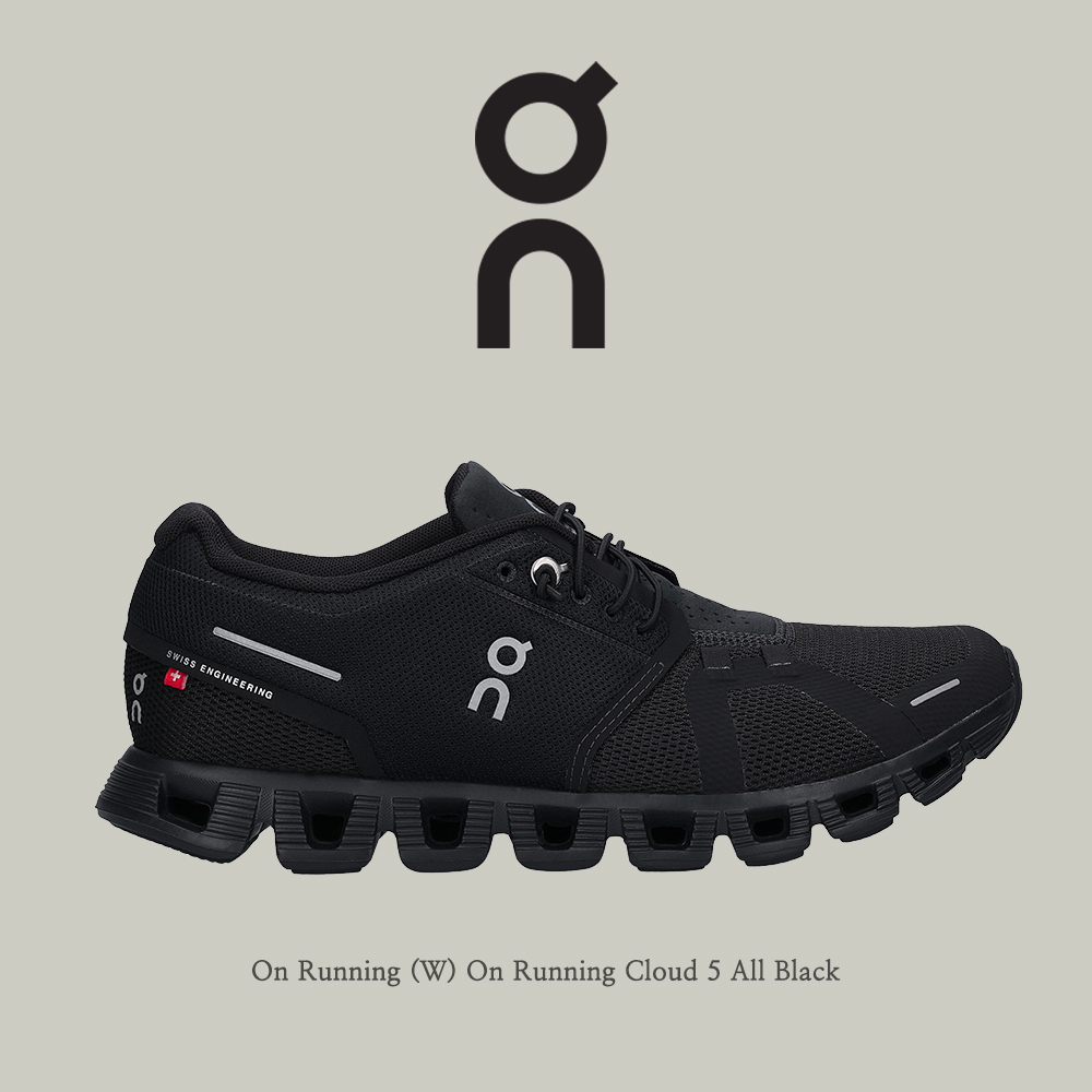 【On Running】 (W) On Running Cloud 5 All Black