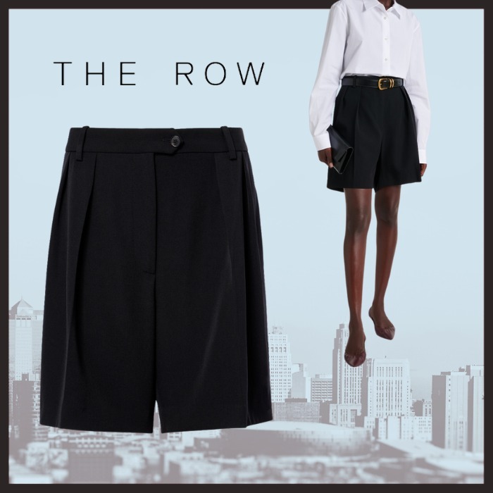 大人気【The Row】Efron ウール ショートパンツ