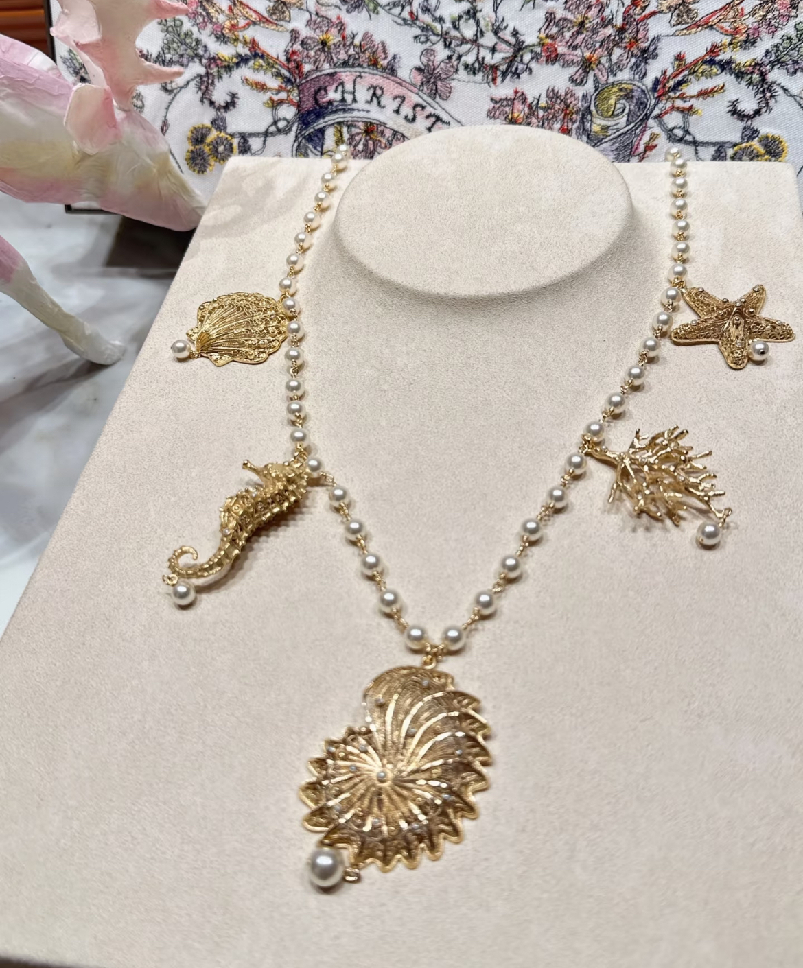 【優美♪】DIOR★ロングネックレス Dior Cabinet de Curiosites
