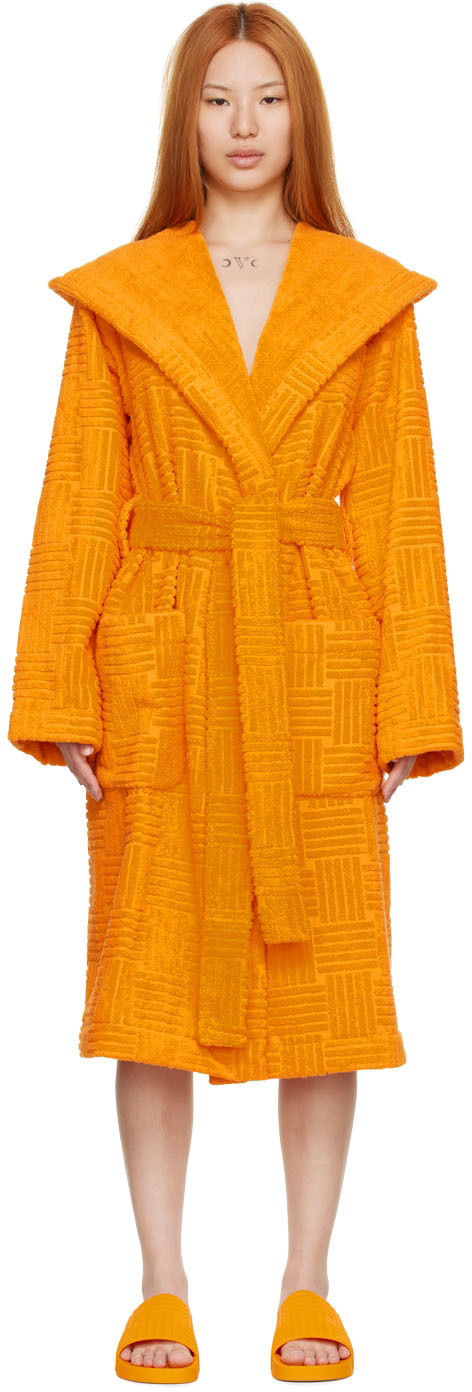 【関税込み】Bottega Veneta オレンジ コットン バスローブ