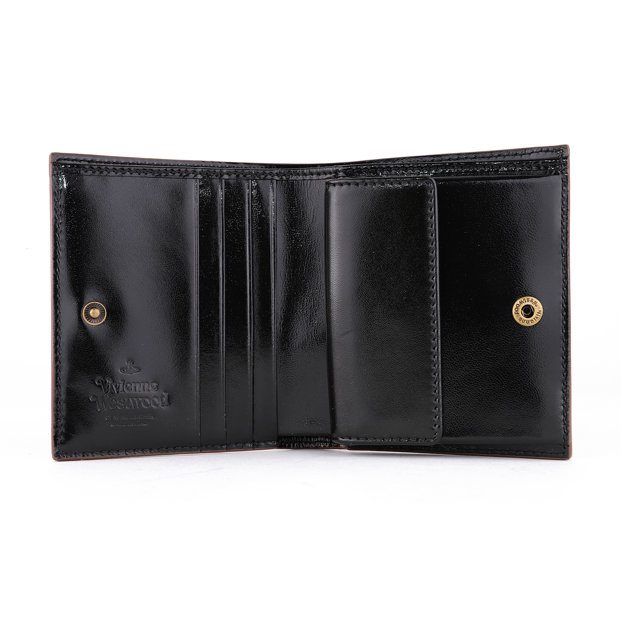 Vivienne Westwood レザー ブラウン 折り財布 6746 Vivienne Westwood 二つ折り財布 ブラウン レザー