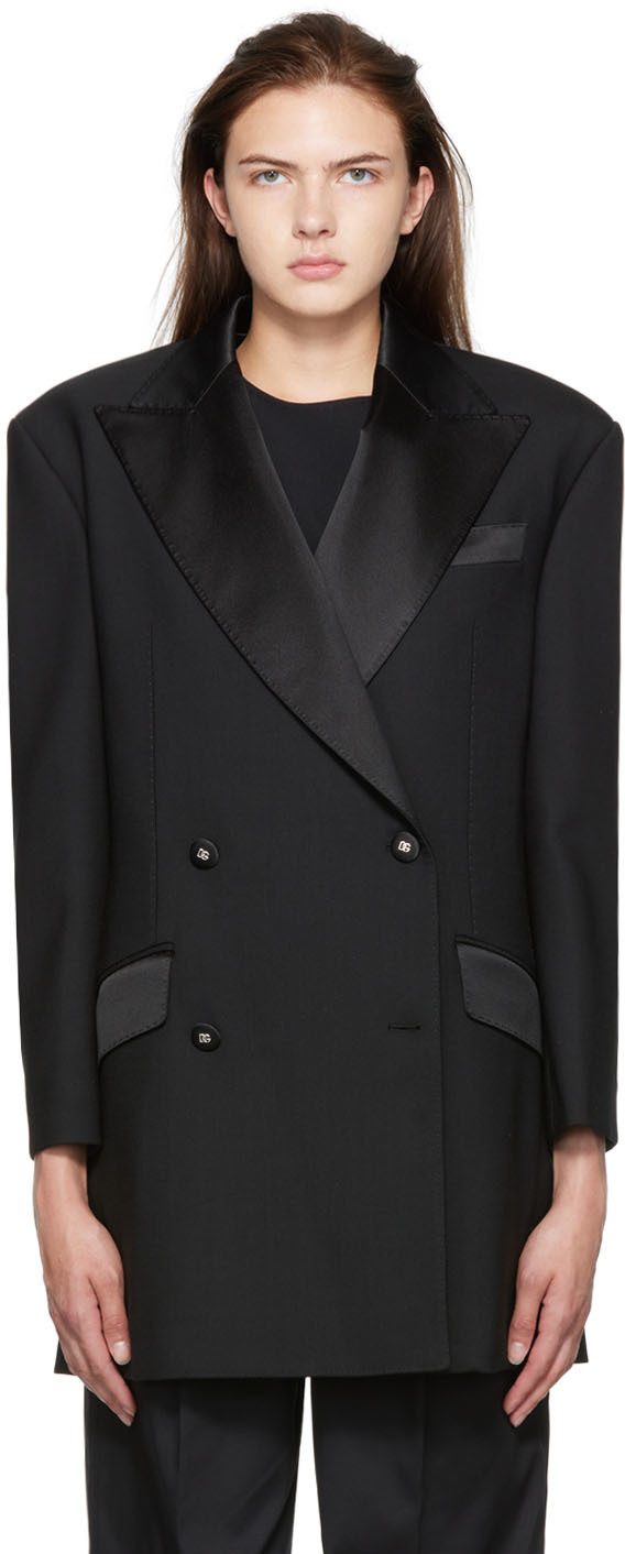 【関税込み】Dolce&Gabbana ブラック ダブルジャケット