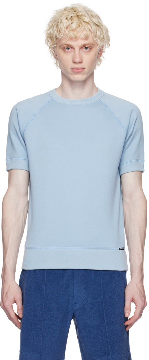 【関税込み】TOM FORD ブルー ラグランTシャツ