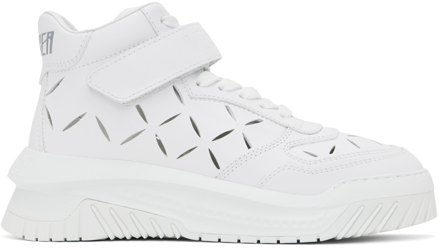 【関税込み】Versace ホワイト Slashed Odissea スニーカー
