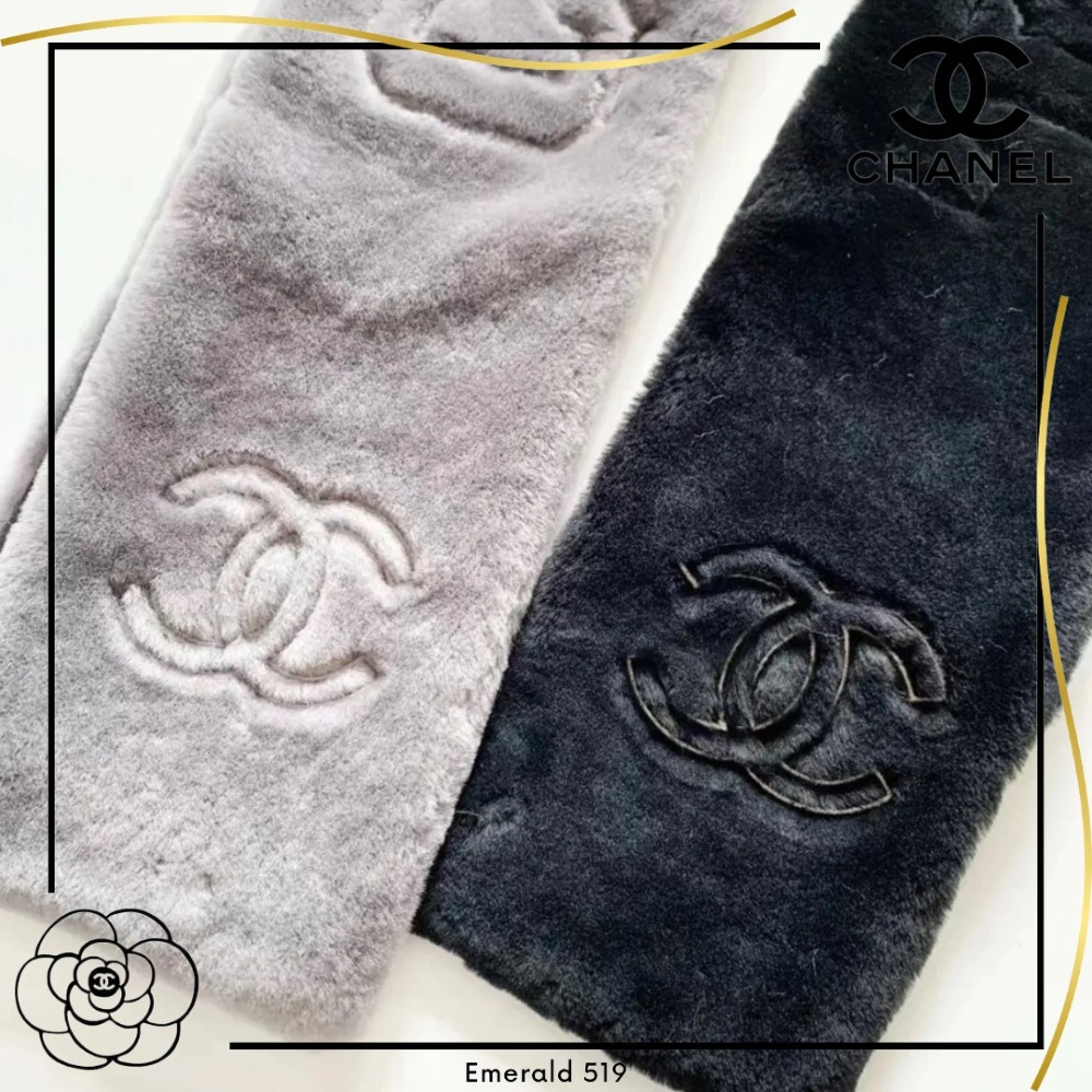 CHANEL《首元からおしゃれに♡》シャネル マフラー ロゴ