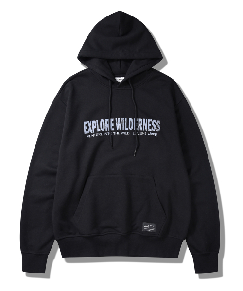 パーカー・フーディ JEEP Lettering artwork overfit hoodie JP5THU822BK