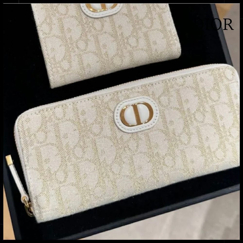 【華やか♪】Dior 30 Montaigne スリム ロング ウォレット