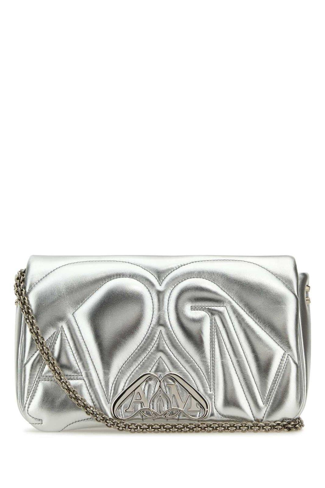 【送料&関税込】Alexander McQueen Silver Leather Small Seal