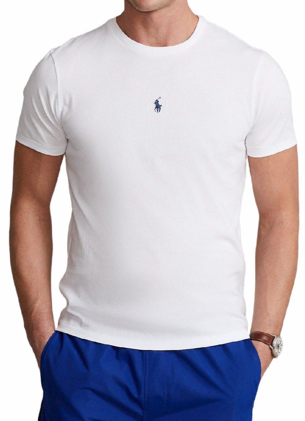 【送料&関税込】Ralph Lauren Logo Embroidered Crewneck T-shi