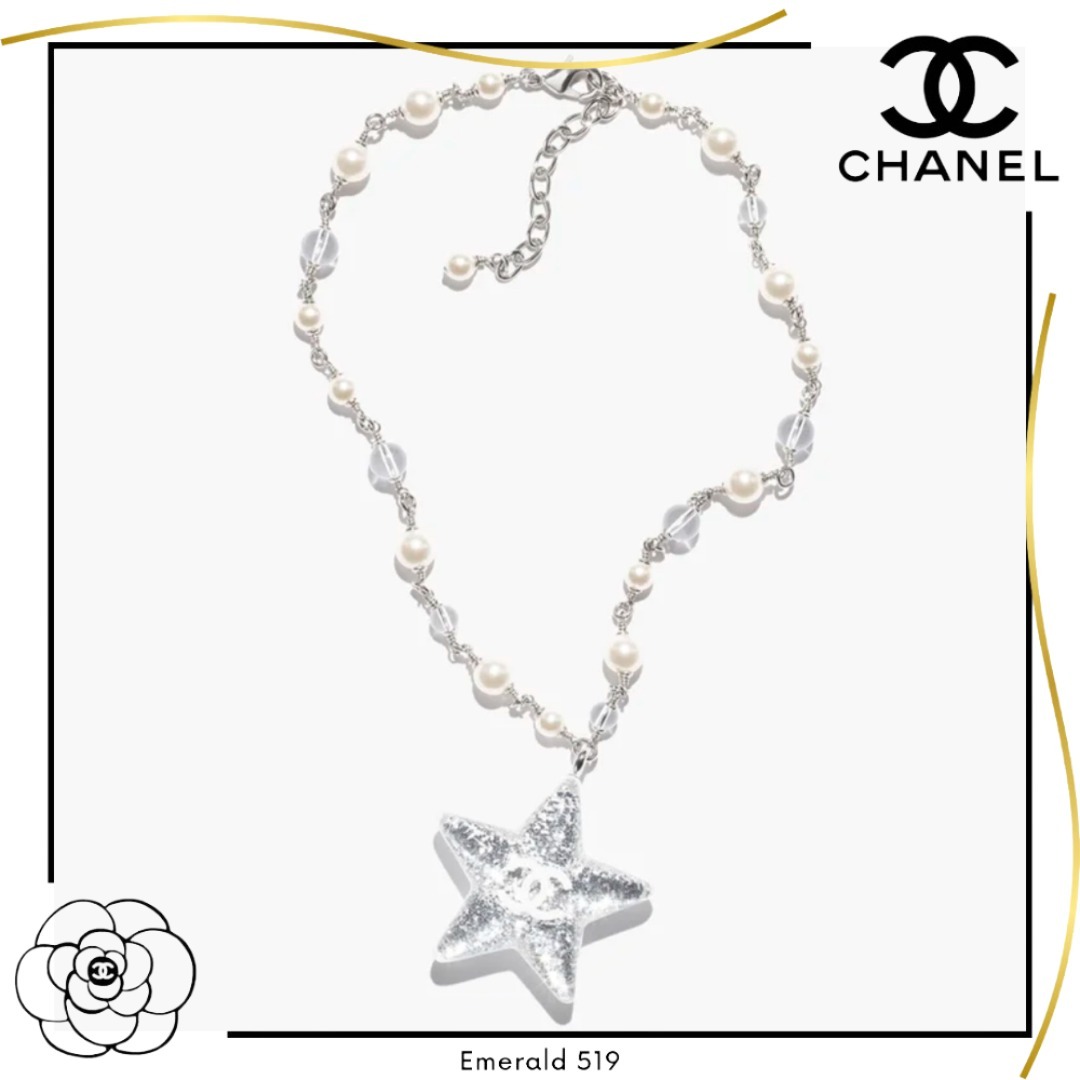 【キラキラで可愛さをプラスに♪】CHANEL ネックレス キラキラで可愛さをプラスに♪】CHANEL ネックレス
