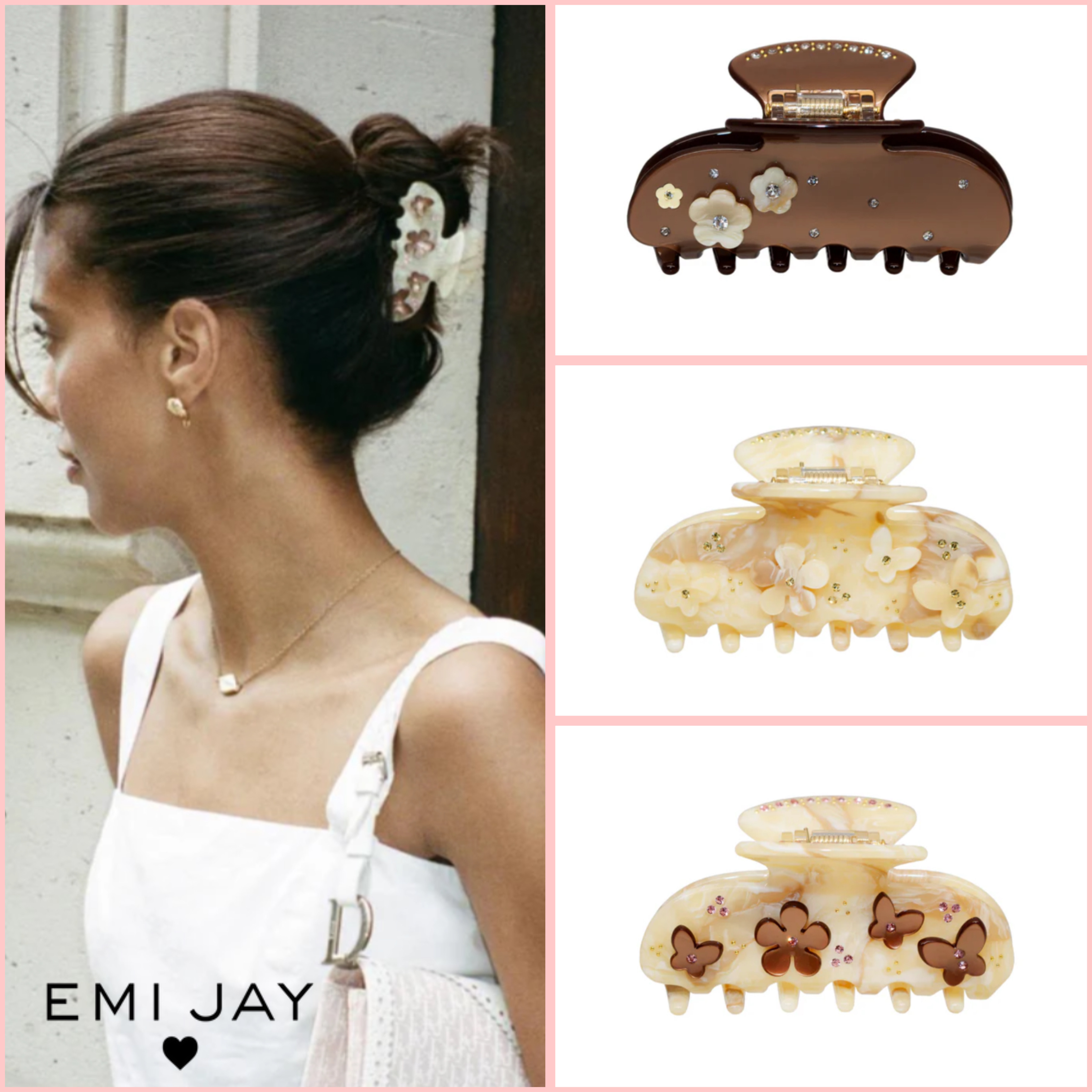 EMI JAY ヘアクリップ スウィートハートクリップ フラワー